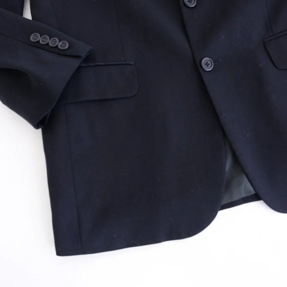 Statfford Navy/Black 100%  Wool Suit and Pant Set Size 32/30 Pant - Picture 14 of 16